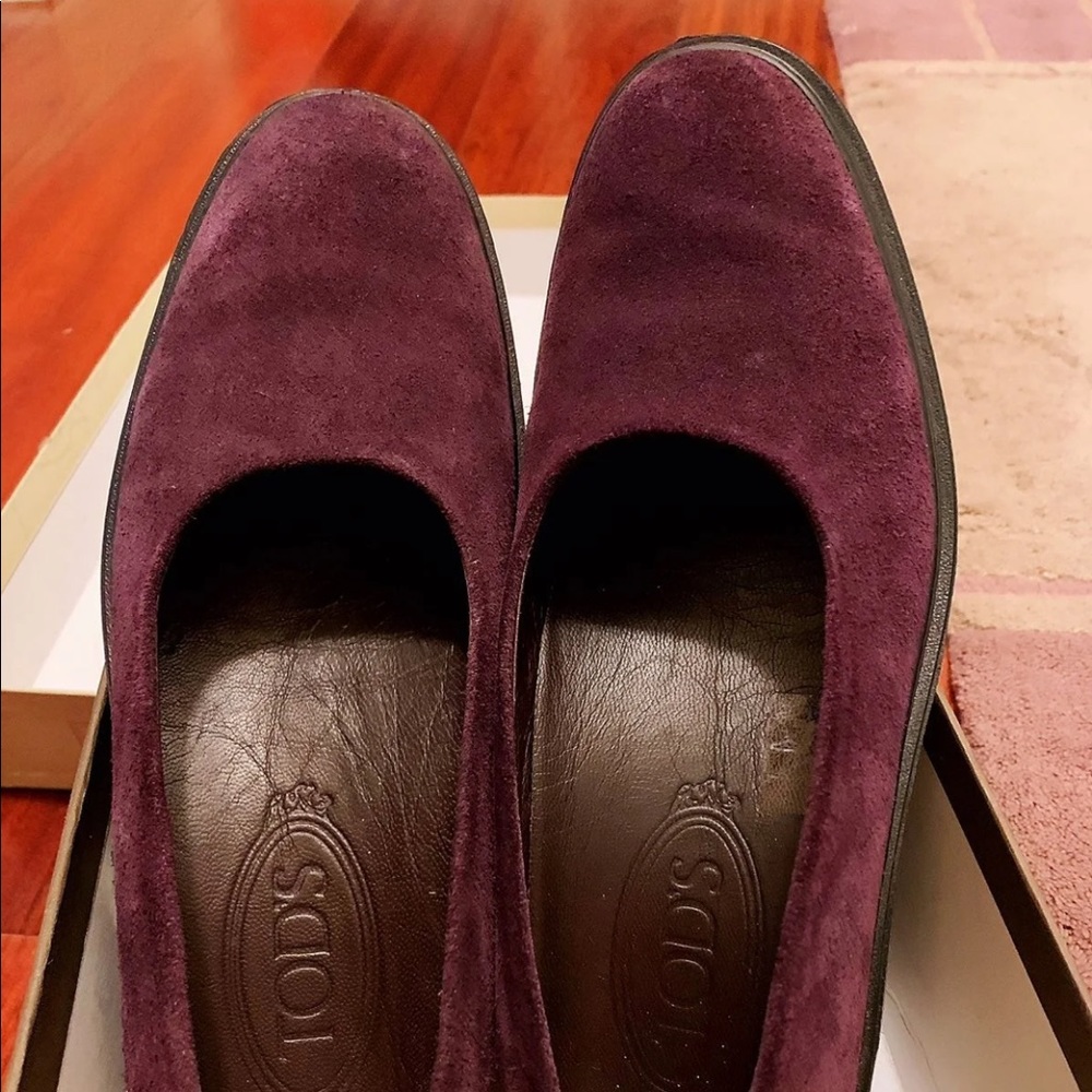 Tods suede shoes